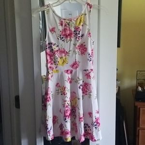 White floral dress